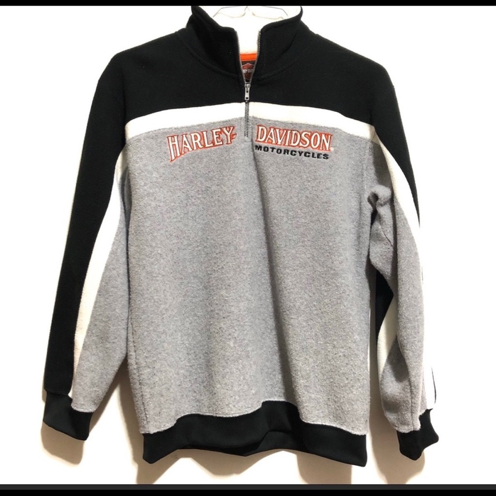 Harley Davidson 1/4 Zip Fleece Pullover